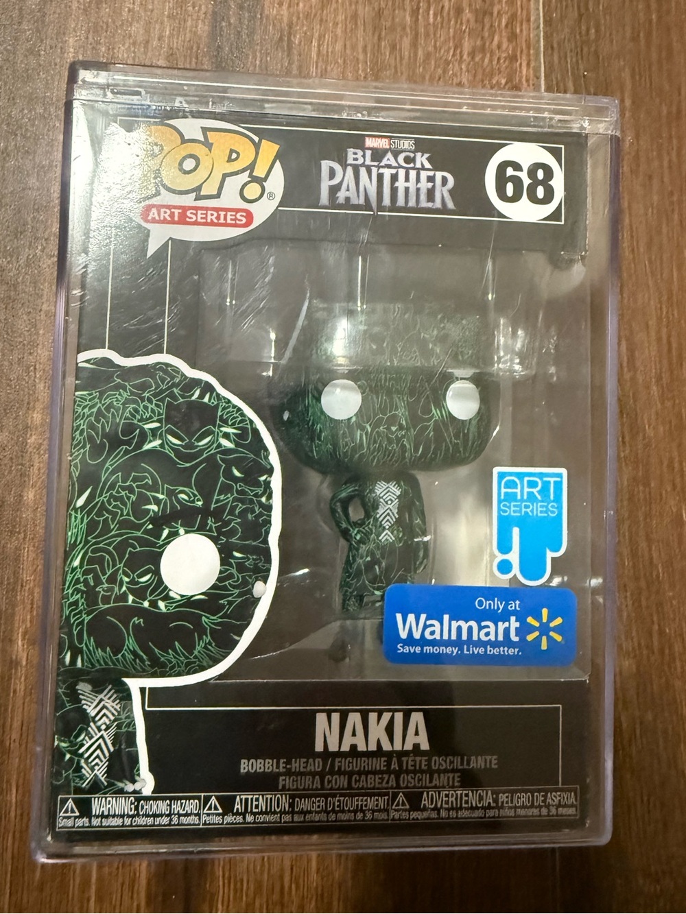 Funko POP! Black Panther Nakia #68 - Green Art Series (Walmart Exclusive)